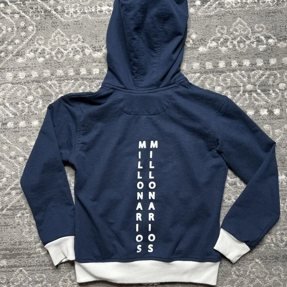 Millonarios FC Soccer Football Youth Zip Hoodie Sweatshirt Kids Size 8 Colombia